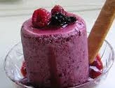Souffle glace mures-framboises